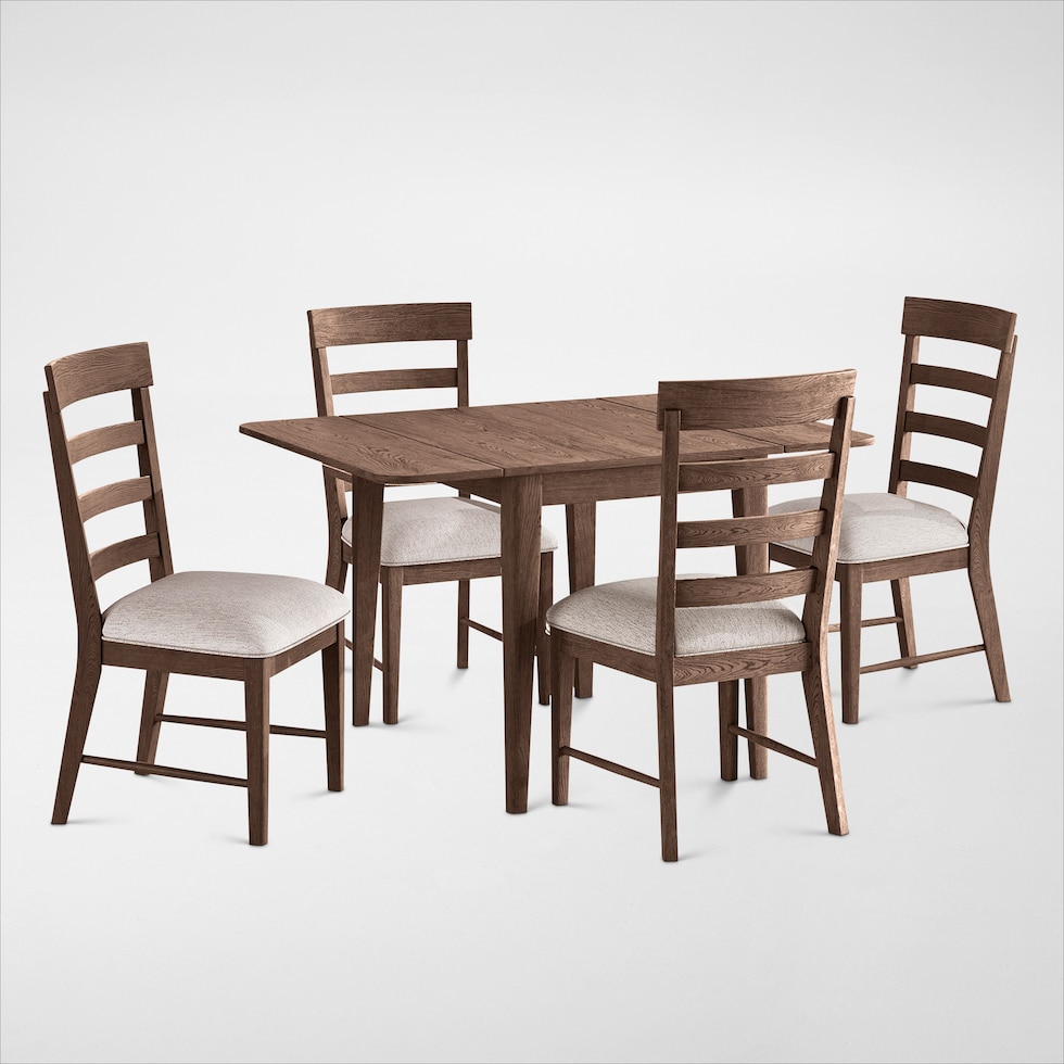 hayward dark brown  pc dining room   