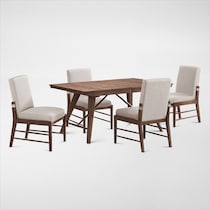 hayward dark brown  pc dining room   