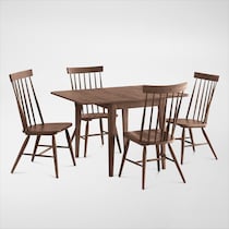 hayward dark brown  pc dining room   