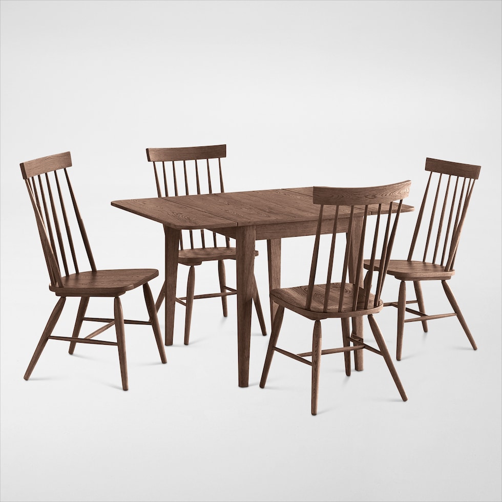 hayward dark brown  pc dining room   