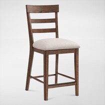 hayward dark brown counter height stool   