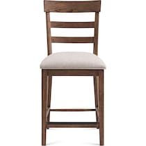 hayward dark brown counter height stool   
