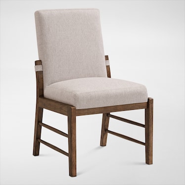 Hayward Upholstered Dining Chair - Wood Legs