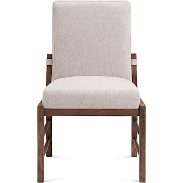 Hayward Upholstered Dining Chair - Wood Legs