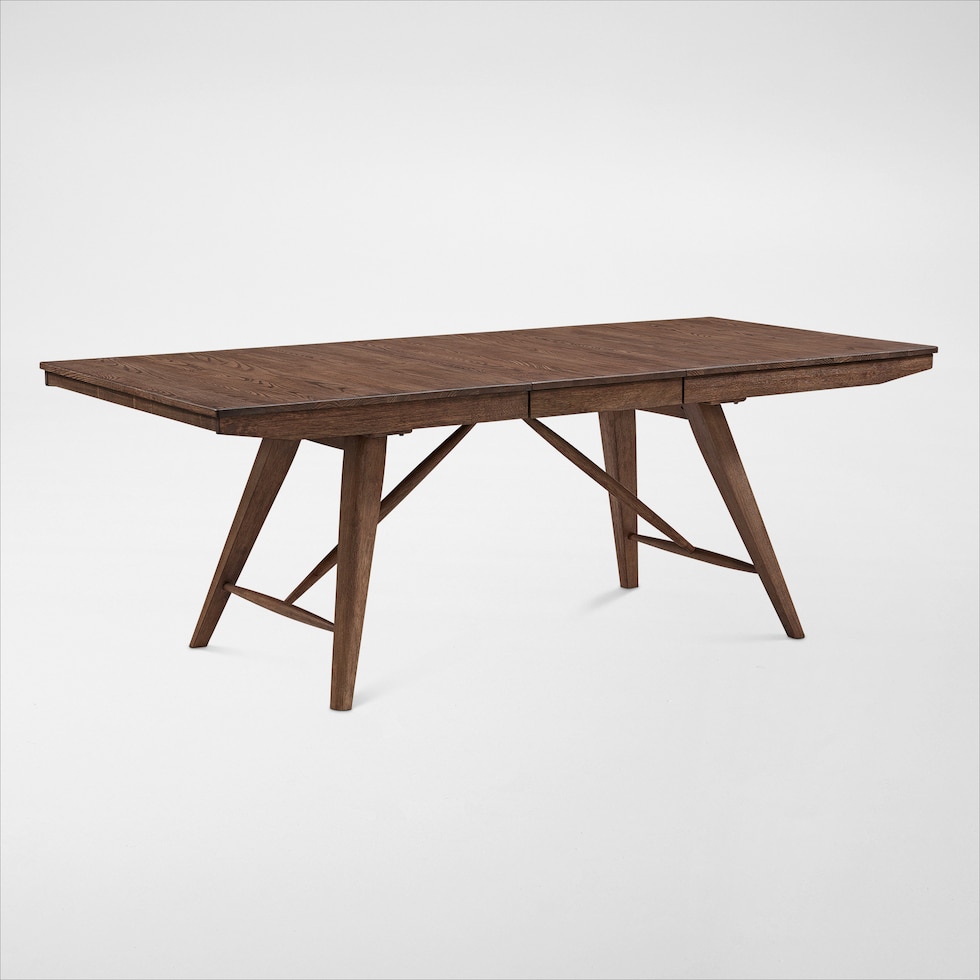 hayward dark brown dining table   