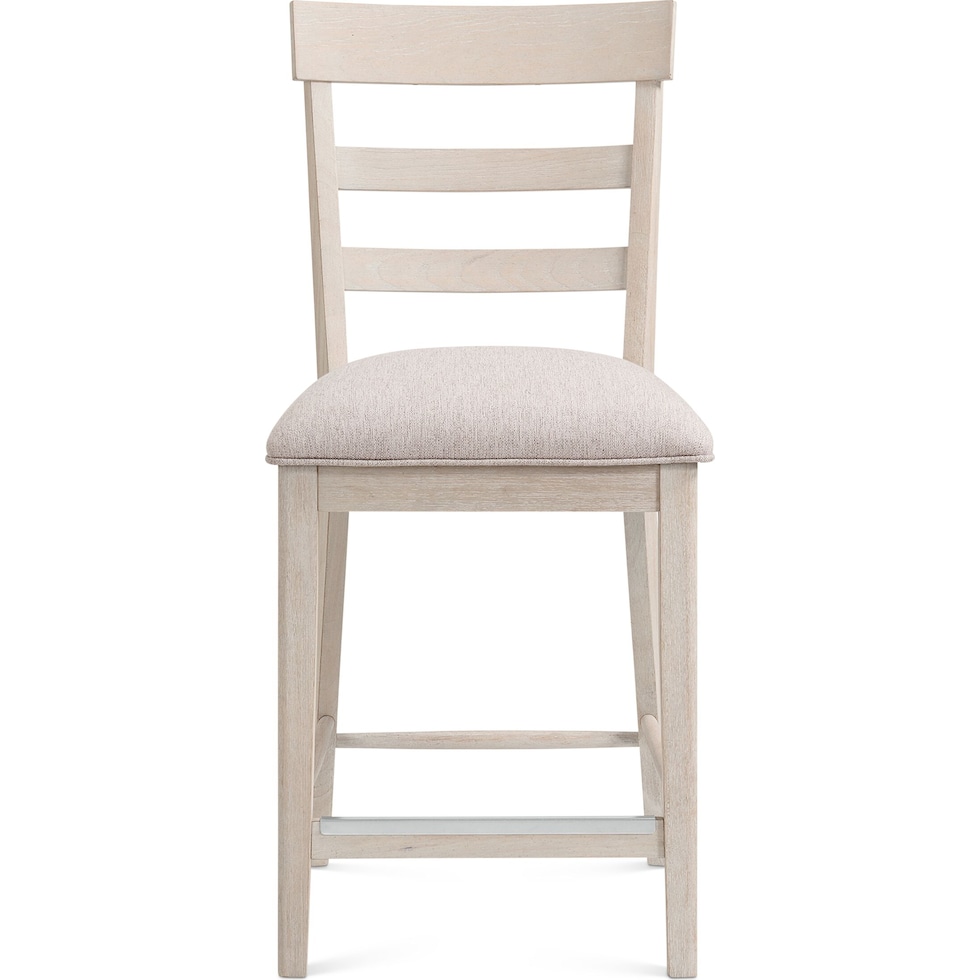 hayward white counter height stool   