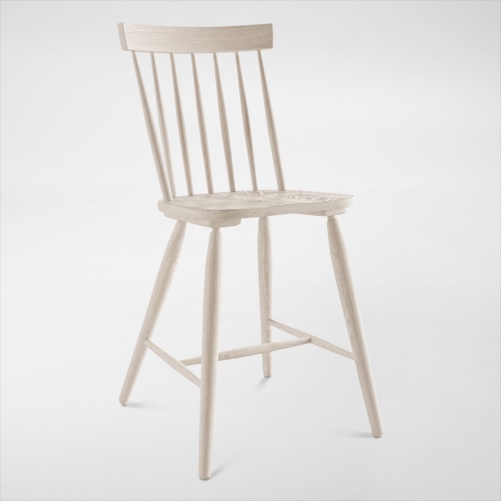hayward white counter height stool   