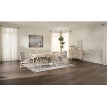 hayward white dining table   