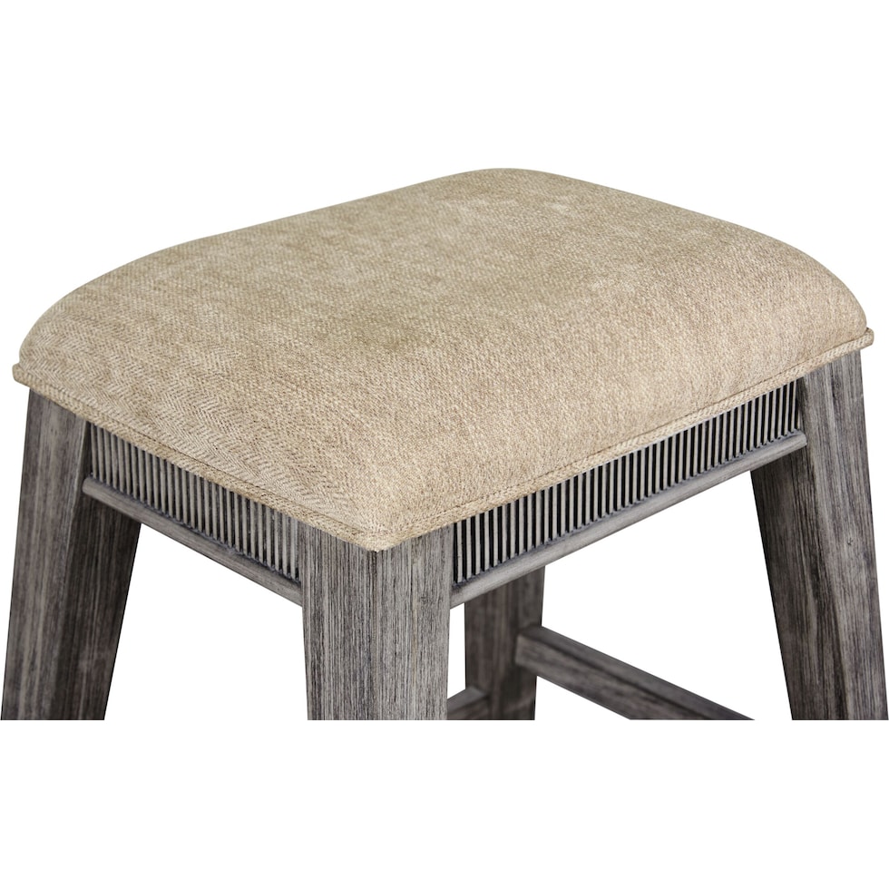 hazel tables gray accent stool   
