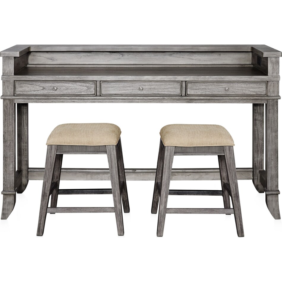 hazel tables gray console table   