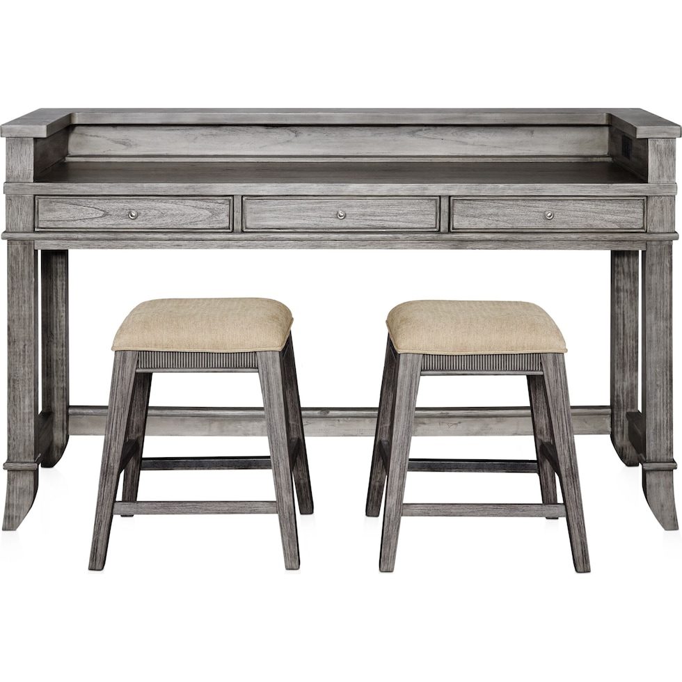 hazel tables gray console table   