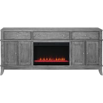 hazel tables gray fireplace tv stand   