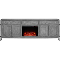 hazel tables gray fireplace tv stand   