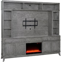 hazel tables gray fireplace tv stand   