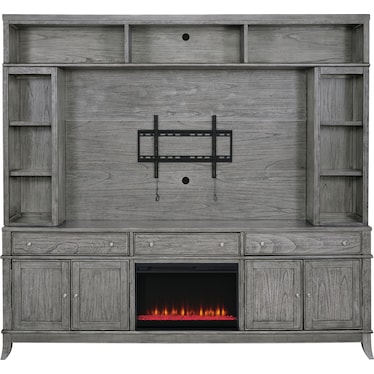 Hazel Entertainment Wall with Fireplace