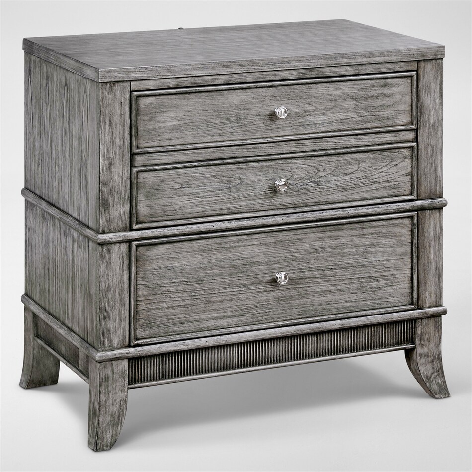 Hazel 6Piece Upholstered Bedroom Set with 2Drawer Nightstand, Dresser