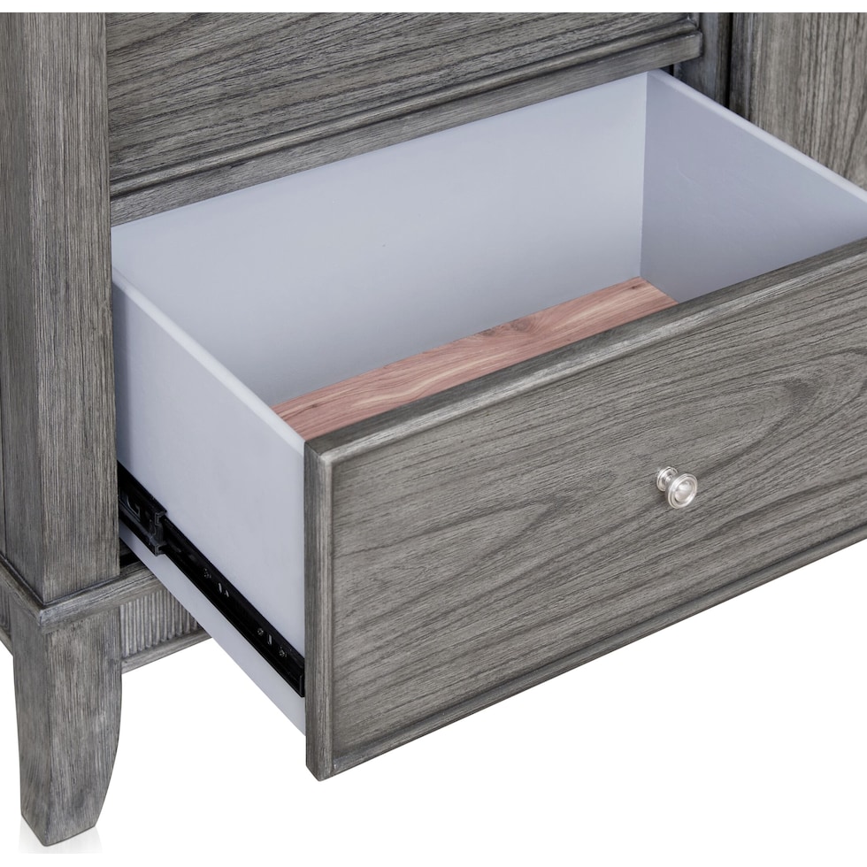 hazel gray door chest   