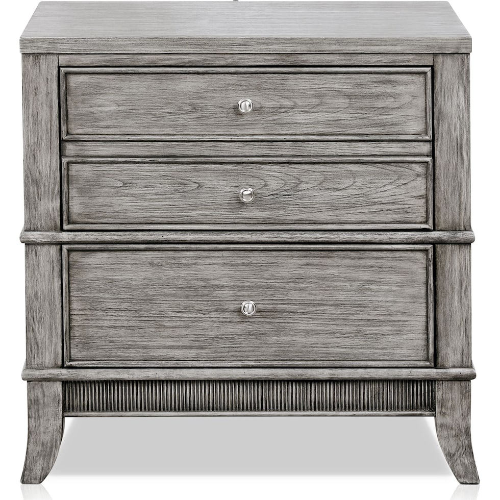 hazel gray nightstand   