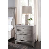 hazel gray nightstand   