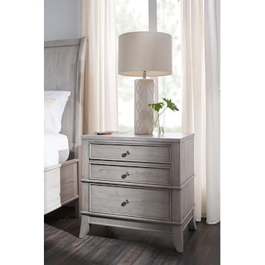 Hazel 2-Drawer Nightstand with USB Charging