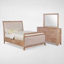 hazel light brown  pc queen bedroom web   