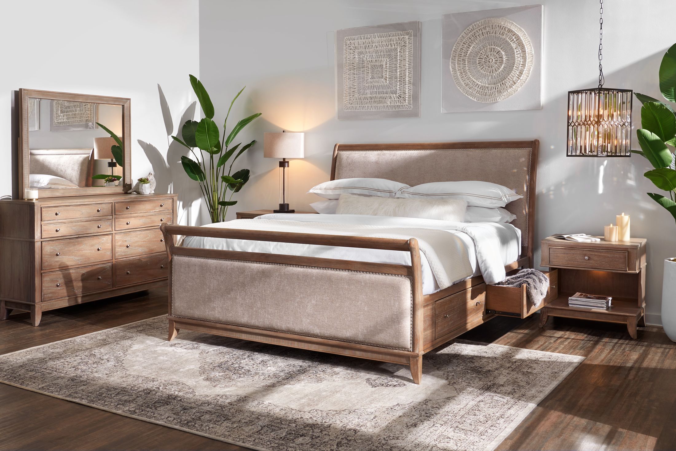 City furniture store upholstered bed