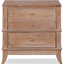 hazel light brown nightstand   