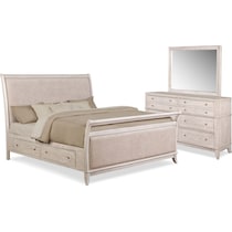 hazel white  pc king bedroom   