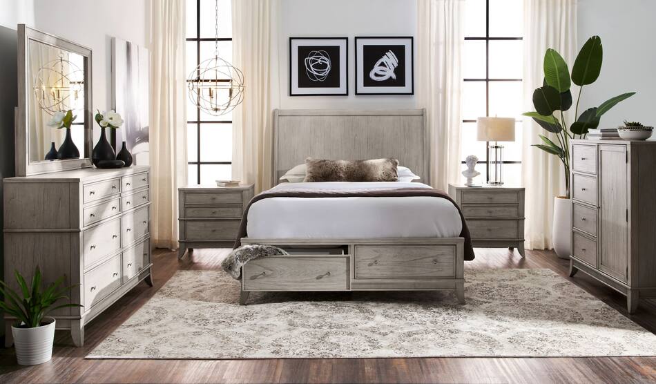 Hazel 5Piece Bedroom Set with Dresser and Mirror Value City Furniture