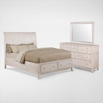 hazel white  pc queen bedroom   