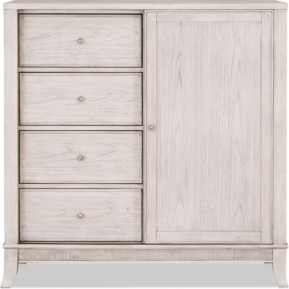 hazel white door chest   