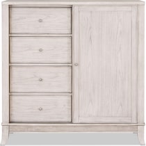 hazel white door chest   