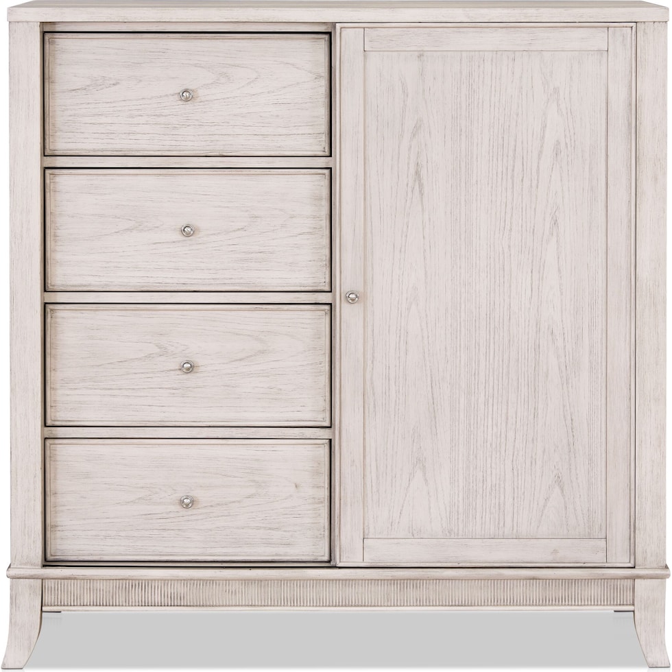 hazel white door chest   