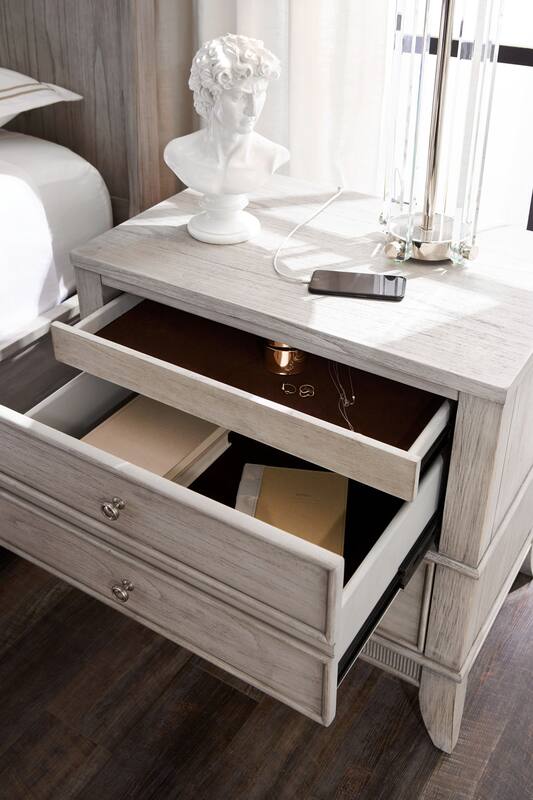 Hazel 6Piece Queen Bedroom Set with 2Drawer Nightstand, Dresser and