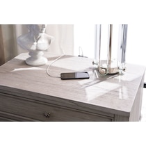 hazel white nightstand   