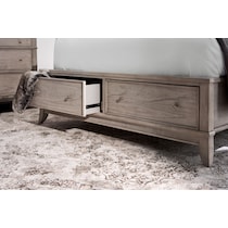 hazel white queen bed   