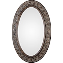 heather dark brown mirror   