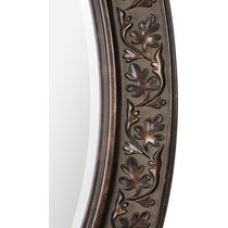 heather dark brown mirror   