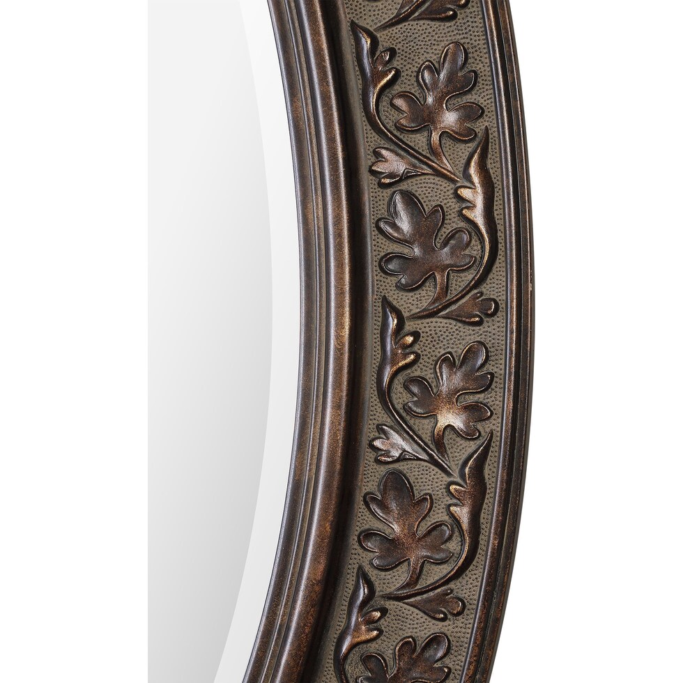 heather dark brown mirror   