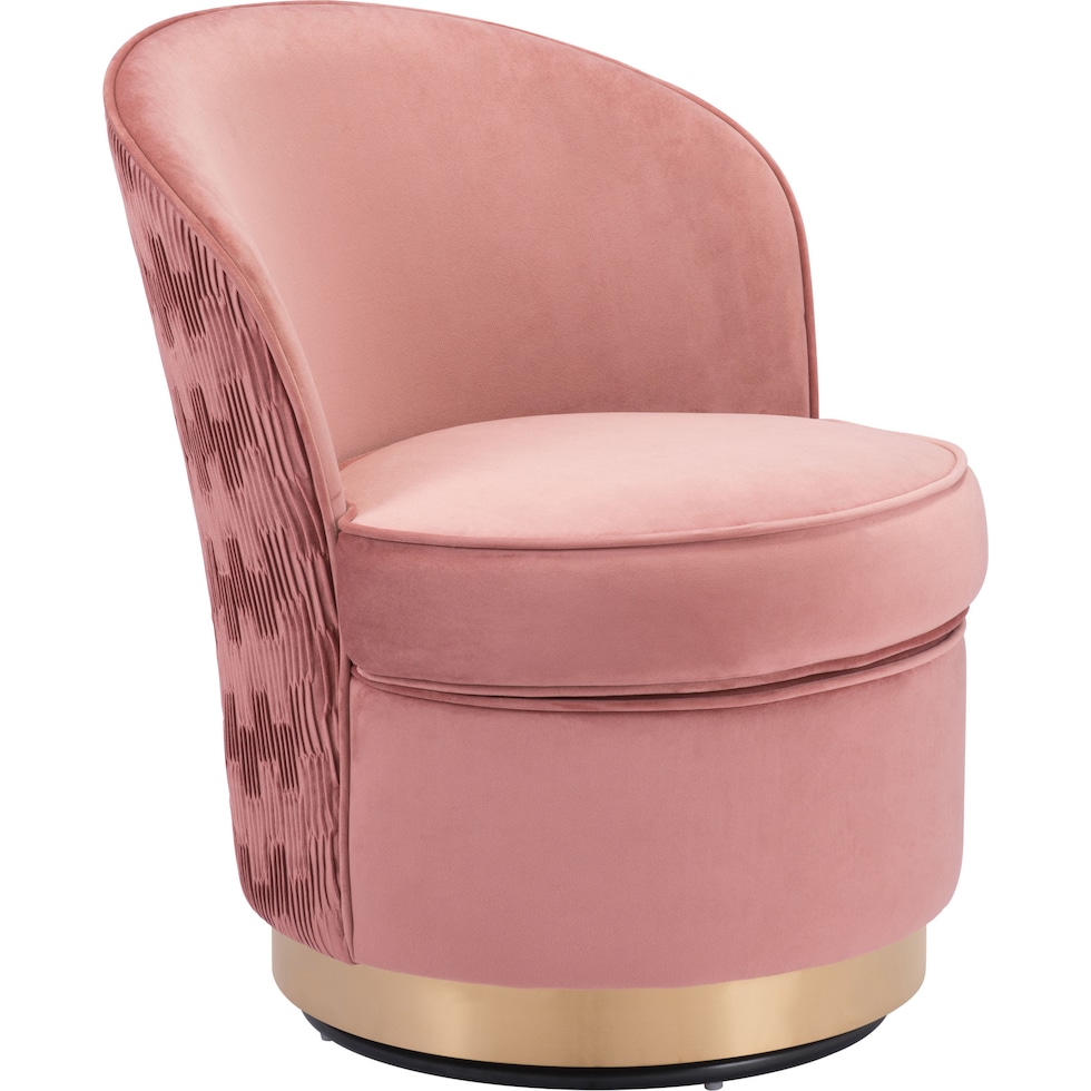 heather pink accent chair   