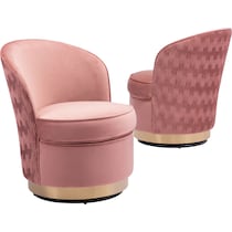 heather pink accent chair   