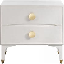 heather white nightstand   