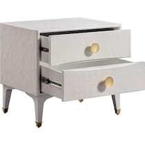 heather white nightstand   