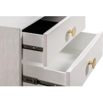 heather white nightstand   