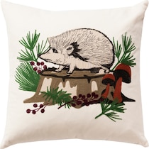 hedgehog natural accent pillow   