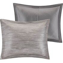 heiress gray california king bedding set   