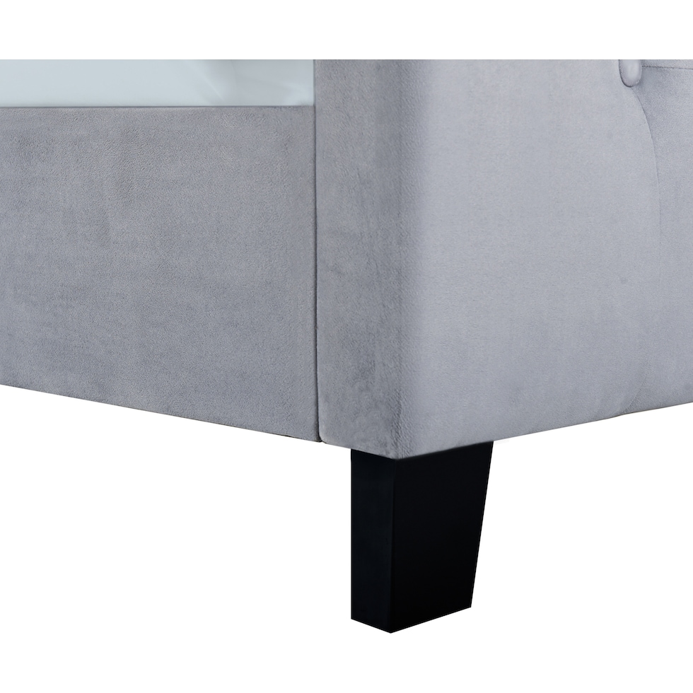 heiress gray king bed   