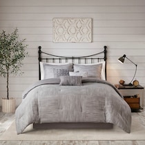 heiress gray queen bedding set   