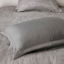 heiress gray queen bedding set   