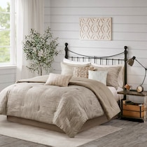 heiress light brown king bedding set   